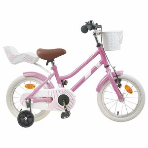 vidaXL Kinderfahrrad 16 Zoll f&uuml;r 4-6 Jahre alt Hellrosa