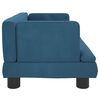 vidaXL Hundebett Blau 60x40x30 cm Samt