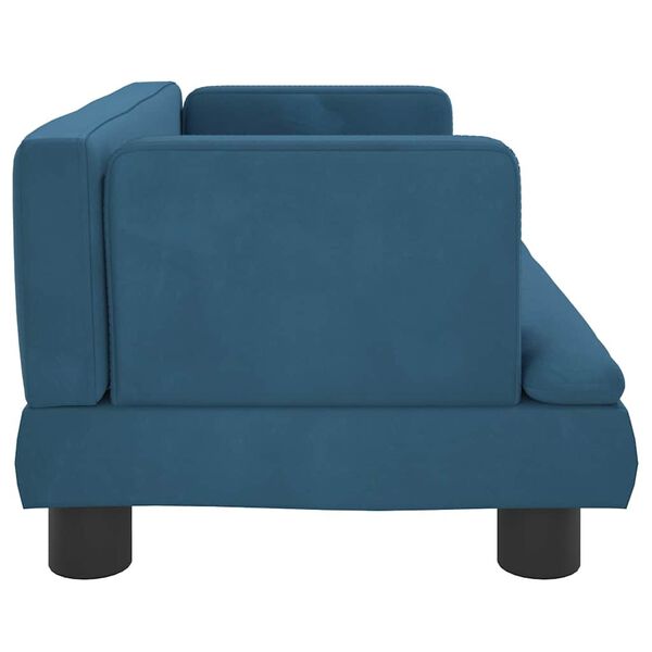 vidaXL Hundebett Blau 60x40x30 cm Samt