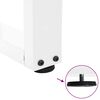 vidaXL Couchtischbeine V-Form 2 St&uuml;ck Wei&szlig; 70x(42-43,3) cm Stahl