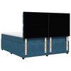 vidaXL Boxspringbett mit Matratze Blau 180x200 cm Samt