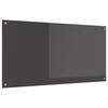 vidaXL K&uuml;chenr&uuml;ckwand Dunkelgrau 120 x 60 cm Geh&auml;rtetes Glas