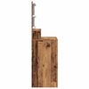 vidaXL Schminktisch mit Regal Altholz 80 x 41 x 134,5 cm Holzwerkstoff