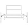 vidaXL Bett Wei&szlig; Metall 90x200 cm