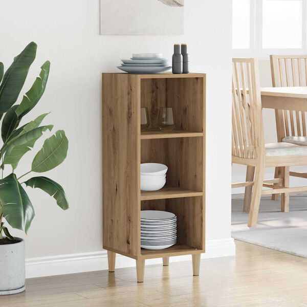 vidaXL Sideboard Artisan-Eiche 34,5 x 32,5 x 90 cm Holzwerkstoff