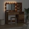vidaXL Schminktisch mit Regal Braun 78,5 x 41 x 135 cm Holzwerkstoff