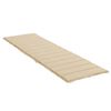 vidaXL Sonnenliegen-Auflage Beige 200x50x3 cm Oxford-Gewebe