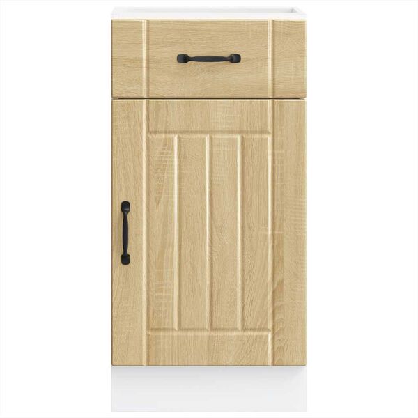 vidaXL K&uuml;chen-Unterschrank Lucca Sonoma-Eiche Holzwerkstoff