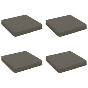vidaXL 4-teilige Sitzkissen VUGHT 4 pcs 100 % Polyester Grau