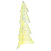 vidaXL Weihnachtsbaum 100 LEDs Warmes Wei&szlig; 120 cm PET