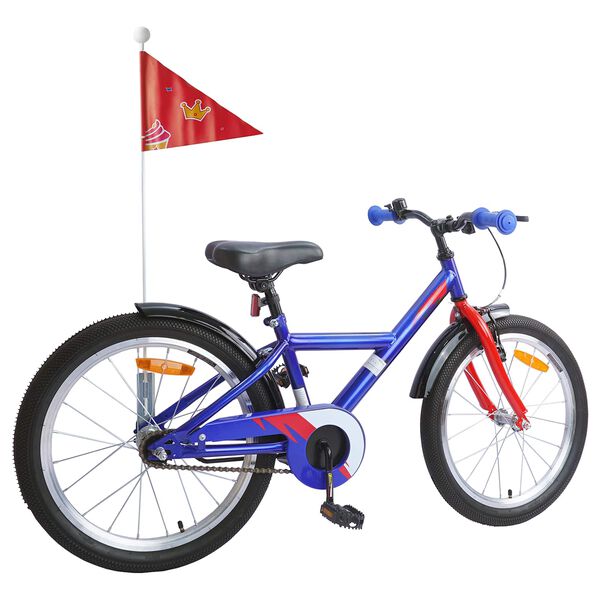 vidaXL Kinderfahrrad 18 Zoll f&uuml;r 5-7 Jahre alt Dunkelblau