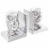 vidaXL Buchstützen 2 pcs Silber 7 x 9 x 11 cm Aluminium
