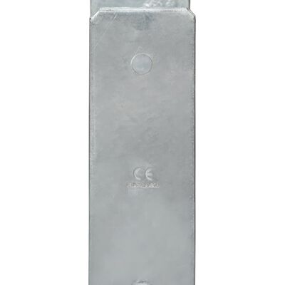 vidaXL Pfostenträger 6 Stk. Silbern 14×6×60 cm Verzinkter Stahl
