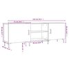 vidaXL TV-Schrank Betongrau 150x30x50 cm Holzwerkstoff