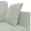 vidaXL Boden-Sofa-Bett Hellgrau 213 x 70 x 77 cm Samt