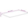 vidaXL Tischplatte 100x60x3,8cm Rechteckig Massivholz Akazie Baumkante