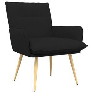vidaXL Sessel Schwarz Stoff