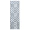 vidaXL Teppichl&auml;ufer ORIZ 1150 gsm Grau und Wei&szlig;