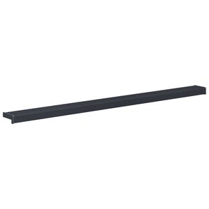 vidaXL Fensterbank Anthrazit mit Holzmaserung 120 x 10 x 4,5 cm PVC