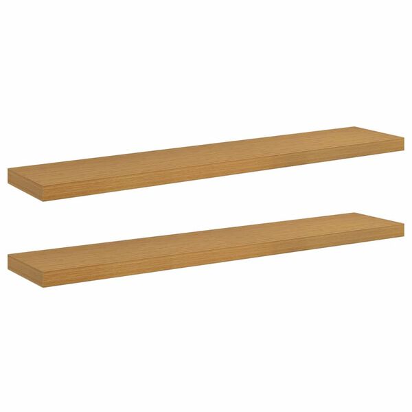vidaXL Wandregal 2 pcs Beige 120 x 23,5 x 4 cm Holzwerkstoff
