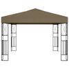 vidaXL Pavillon 3x3 m Taupe Stoff