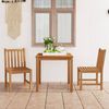 vidaXL 3-teiliges Garten-Ess-Set 80 x 80 cm Massivholz Teak