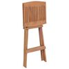 vidaXL Klappbare Barhocker 4 Stk. Massivholz Teak