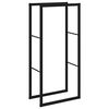 vidaXL Brennholzregal Schwarz 55x30x116 cm Stahl