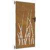 vidaXL Gartentor 85x175 cm Cortenstahl Gras-Design