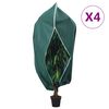 vidaXL Wintervlies mit Rei&szlig;verschluss 4 Stk. 70 g/m&sup2; 3,93x3 m