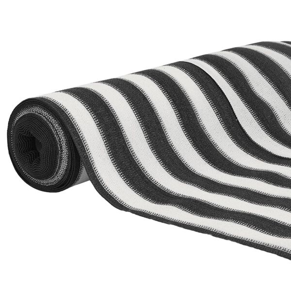 vidaXL Zaunblende Anthrazit und Wei&szlig; 1x25 m HDPE 75 g/m&sup2;