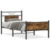 vidaXL Bettgestell ohne Matratze R&auml;uchereiche 90x190 cm Holzwerkstoff