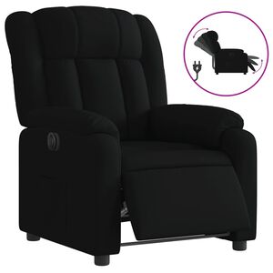 vidaXL Relaxsessel Elektrisch Schwarz Stoff