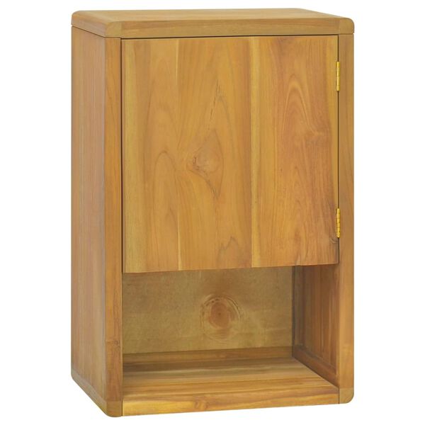vidaXL Wand-Badschrank 45x30x70 cm Massivholz Teak