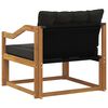 vidaXL Outdoor-Sofagarnitur Massives Akazienholz und Textilene Natur