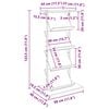 vidaXL Magazinregal Artisan-Eiche 68 x 40 x 123.5 cm Holzwerkstoff