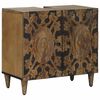 vidaXL Waschbeckenschrank Braun 62 x 33 x 58 cm Massivholz Mango
