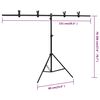 vidaXL Fotostudio-Set mit Hintergrund-Set, Aufnahmetisch und Reflektor