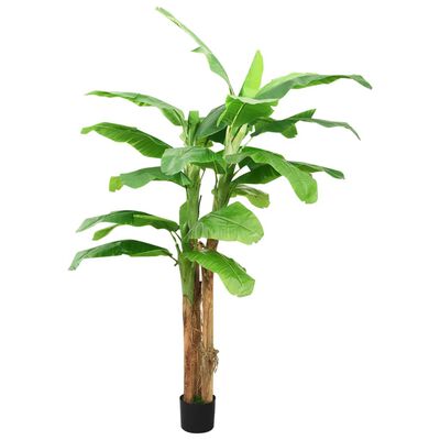 vidaXL Künstlicher Bananenbaum mit Topf 300 cm Grün