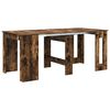 vidaXL Esstisch 180 x 85 x 75 cm Holzwerkstoff Ger&auml;ucherte Eiche
