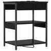 vidaXL Nachttisch Schwarz Eichen-Optik 41 x 31 x 51 cm Holzwerkstoff