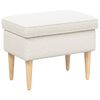 vidaXL Hocker Creme 55 x 35 x 41 cm Boucl&eacute;