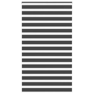 vidaXL Doppelrollo Schwarz 120x230 cm Stoffbreite 115,9 cm Polyester