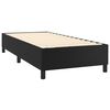 vidaXL Boxspringbettgestell Schwarz 90x190 cm Kunstleder