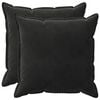 vidaXL Kissen mit Kissen HOUTEN 2 Stk. Schwarz Samt