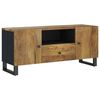 vidaXL TV-Schrank 105x33,5x46 cm Massivholz Mango & Holzwerkstoff