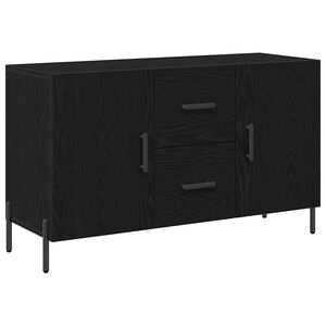 vidaXL Sideboard Schwarz Eichen-Optik 100 x 36 x 60 cm Holzwerkstoff