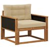 vidaXL Outdoor Mittelsofa Natur