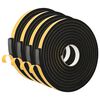vidaXL Selbstklebendes Schaumstoffband 4 pcs Schwarz 20mm x 5m