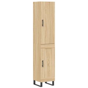 vidaXL Highboard Sonoma-Eiche 34,5x34x180 cm Holzwerkstoff